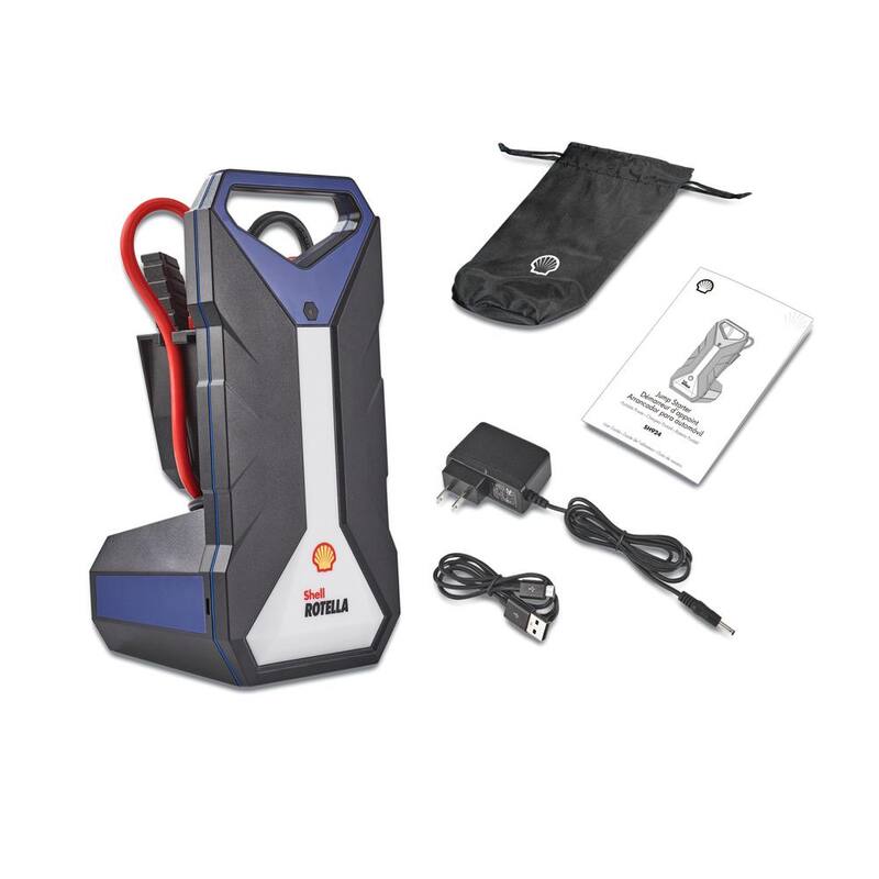 Formula Shell SH924 2000 12-Volt Peak Amp Li-ion Jump Starter for up to 11Litre Gas and 8Litre Diesel Engines with 24000mAh Power Bank - SH924