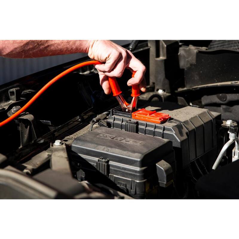 STARK USA 55 Amp 12-Volt/24-Volt Automotive Fast Jump Start Wheel Battery Charger for Car and Truck - 21523-H2