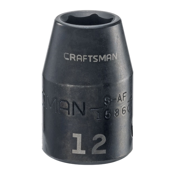 Craftsman Sockets, 1/2" Drive 12mm Metric Impact S - CMMT15860