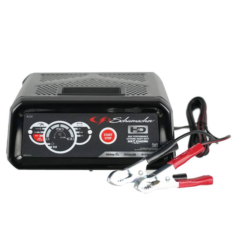 Schumacher Electric Schumacher Automotive 12-Volt 100-Amp Fully Automatic Battery Charger and Jump Starter - SC1341