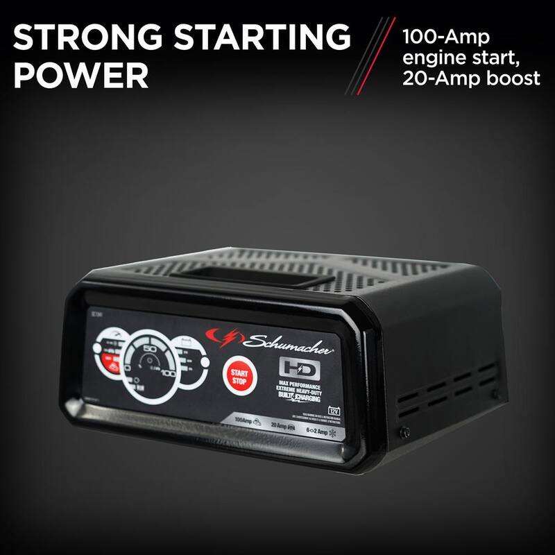 Schumacher Electric Schumacher Automotive 12-Volt 100-Amp Fully Automatic Battery Charger and Jump Starter - SC1341