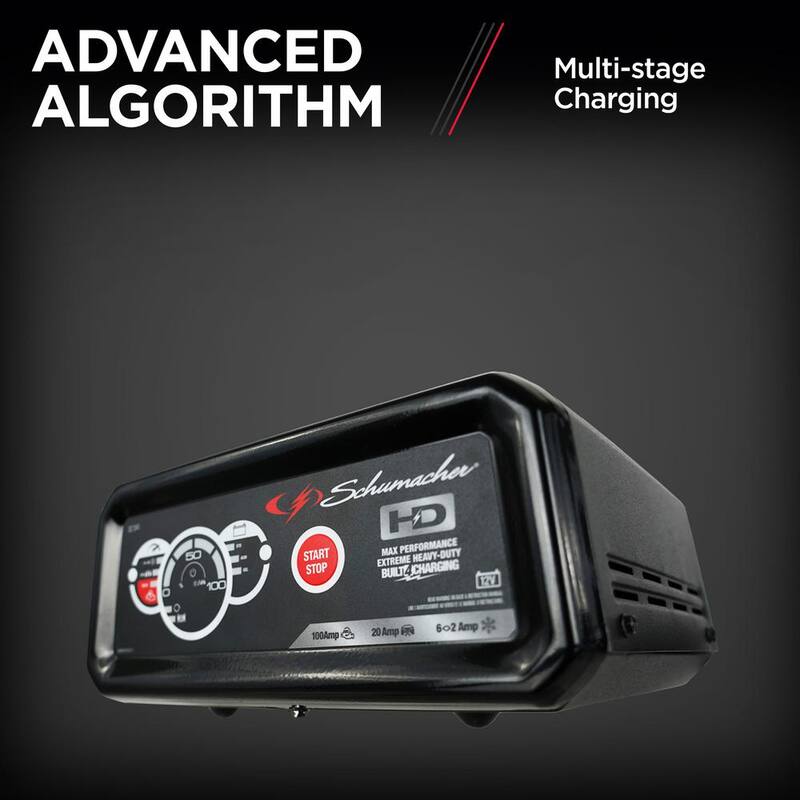 Schumacher Electric Schumacher Automotive 12-Volt 100-Amp Fully Automatic Battery Charger and Jump Starter - SC1341