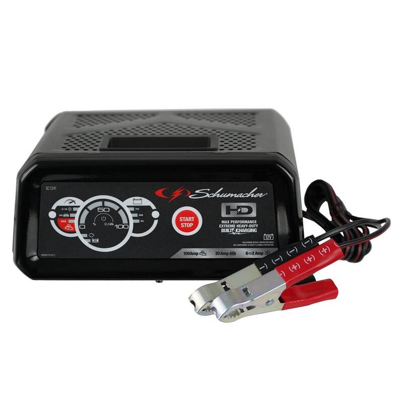 Schumacher Electric Schumacher Automotive 12-Volt 100-Amp Fully Automatic Battery Charger and Jump Starter - SC1341