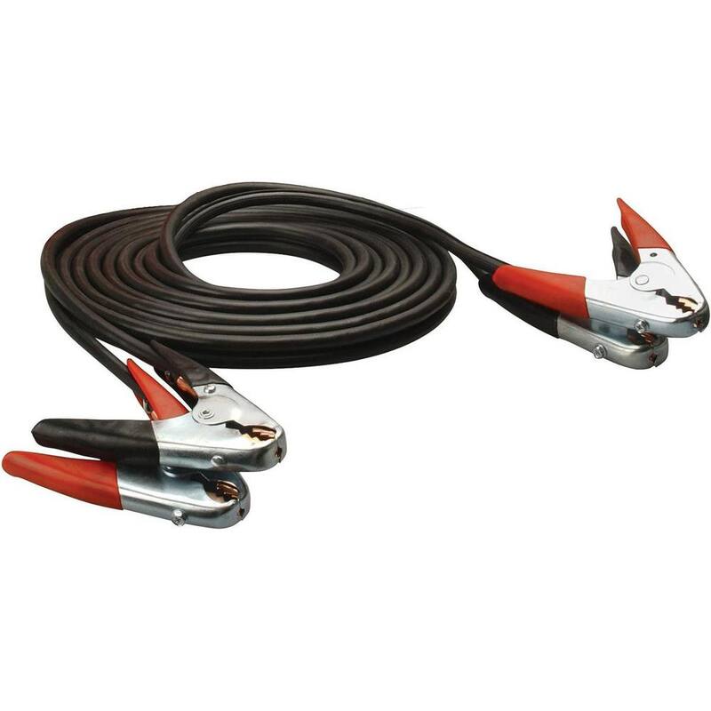 Road Power 20 ft 4-Gauge 500 Amp Black Parrot Jaw Clamps - 87600108
