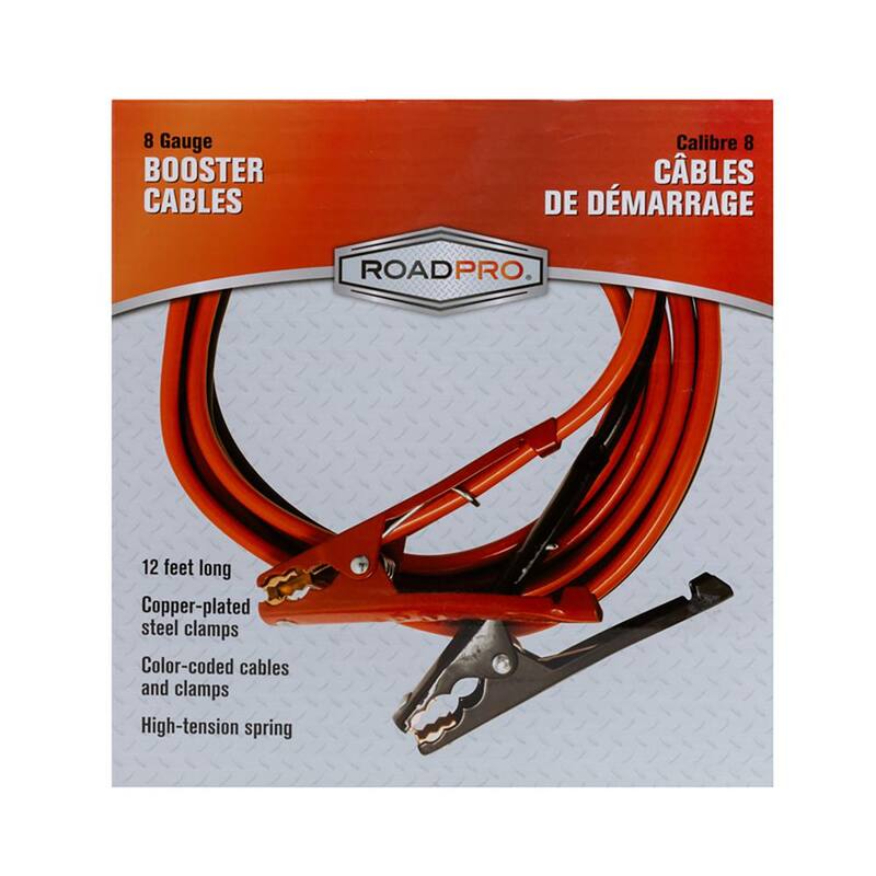 RoadPro 8 Gauge Booster Cables - RP04851