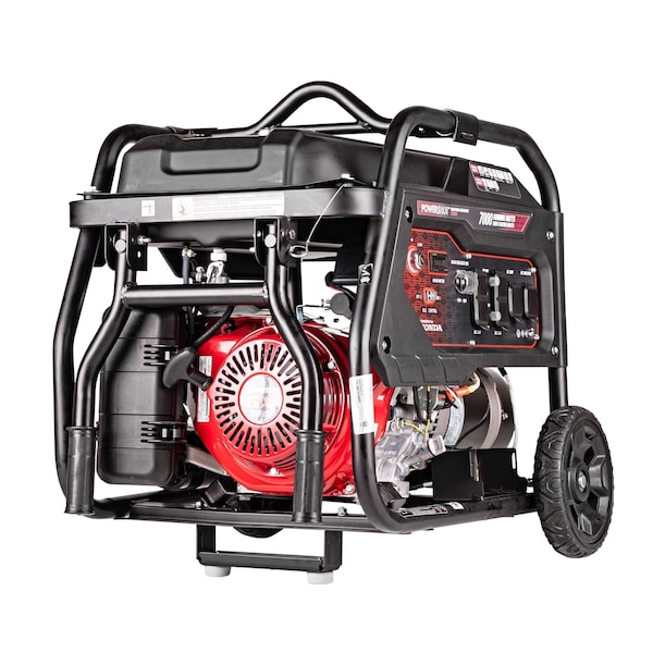 Simpson Portable Generator, Gasoline, 7,000 W Rated, 8,500 W Surge, Electric, Recoil Start, 120/240V AC - SCGH8500E