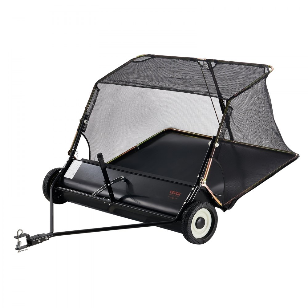 VEVOR Tow-Behind Lawn Sweeper 52-inch Leaf Yard Collector 26 cu.ft. Adjustable - TCSCPQSQHS26FYZTRV0