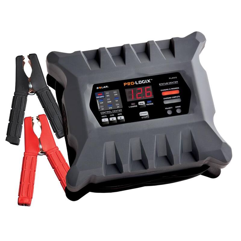 CLORE AUTOMOTIVE 6/12-Volt 10 Amp Intelligent Battery Charger, Battery Maintainer and Stable Power Supply - PL2310