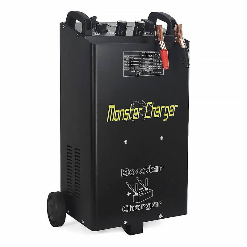 Stark 55 Amp 12-Volt/24-Volt Automotive Fast Jump Start Wheel Battery Charger for Car and Truck - 21523-H1