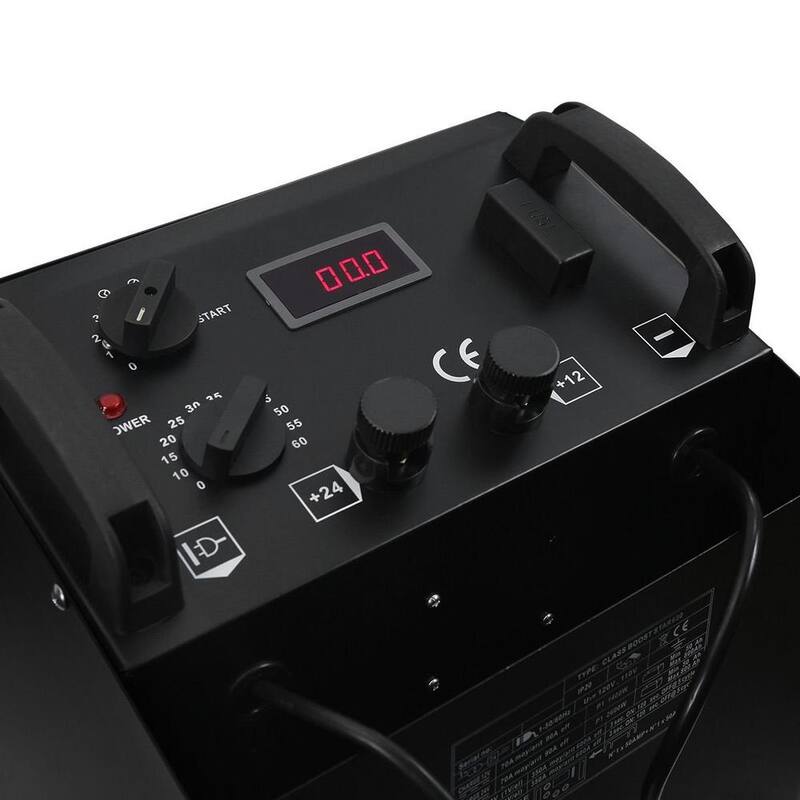 Stark 55 Amp 12-Volt/24-Volt Automotive Fast Jump Start Wheel Battery Charger for Car and Truck - 21523-H1