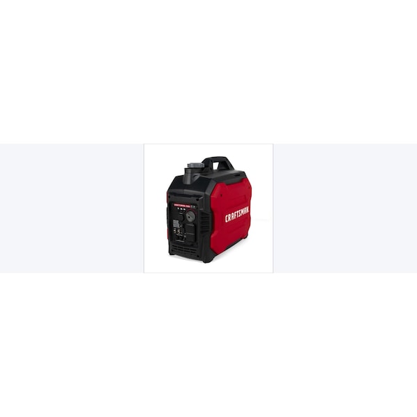 Craftsman Portable and Inverter Generator, Gasoline, 2,200 W Rated, 2,500 W Surge, Recoil Start, 120V AC - C001025