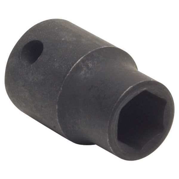 Westward 1/4 in Drive Impact Socket 1/4 in Size 6 pt Standard Depth, Black Oxide - 4LYC2