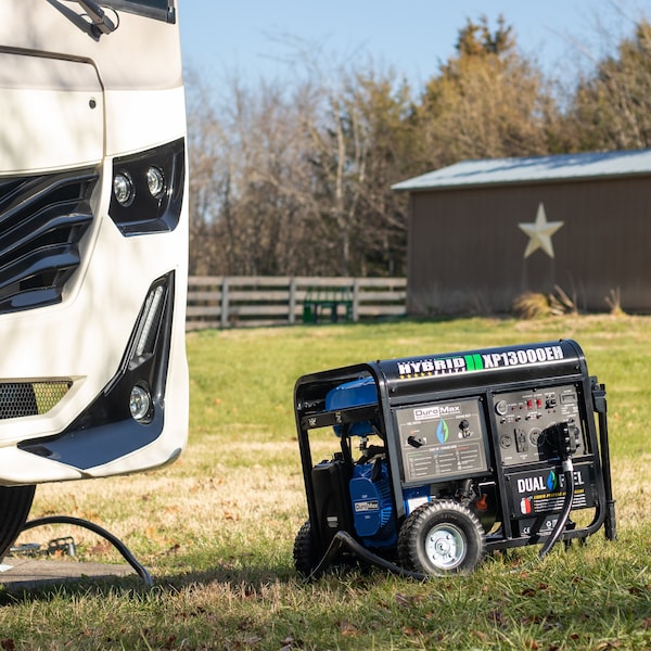 Duromax Portable Generator, Gasoline/Liquid Propane, 10,500 W/9,975 W Rated, 13,000 W/12,350 W Surge - XP13000EH