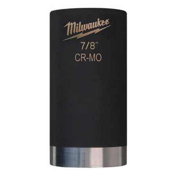 Milwaukee Tool 1/2 in Drive Impact Socket 13/16 in Size 6 pt Deep Depth, Black Oxide - 49-66-4468