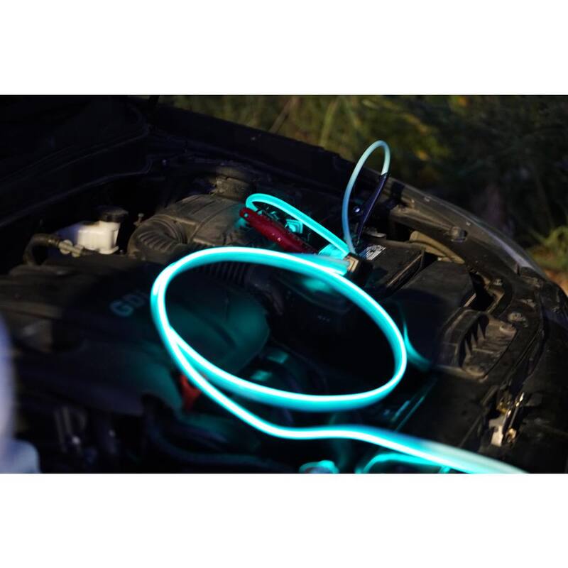 Road Power 16 ft. 6-Gauge 180 Amp Blue Booster Cables - 84696616