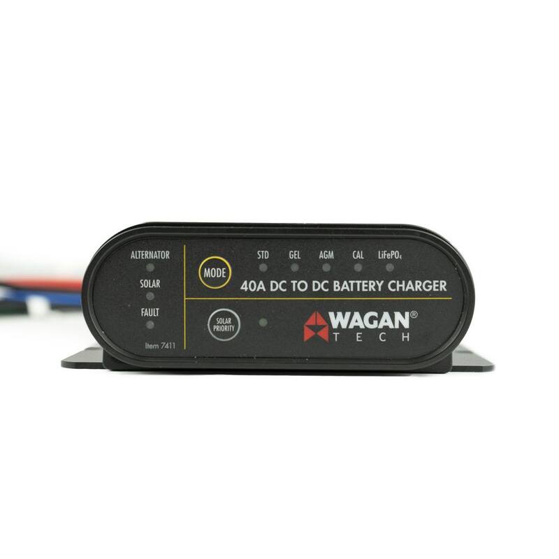 Wagan Tech 12-Volt 40Amp DC-To-DC Battery Charger - EL7411