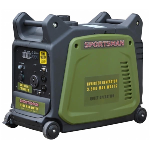 Buffalo Portable and Inverter Generator, Gasoline, 2,800 W Rated, 3,500 W Surge, Recoil Start - GEN3500I