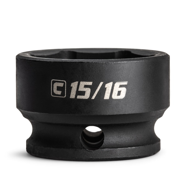 Capri Tools 15/16 in. Stubby Impact Socket, 3/8 in. Drive, 6 Point, SAE - CP53461