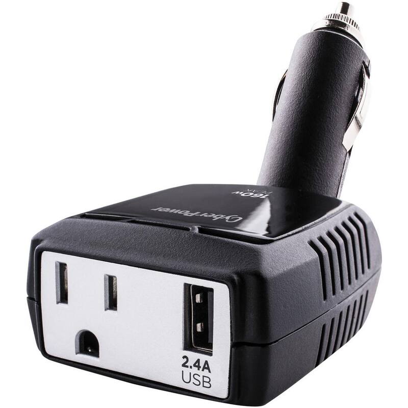 CyberPower 12-Volt Inverter with 1 AC Outlet and 1 USB Port - CPS160PURC1