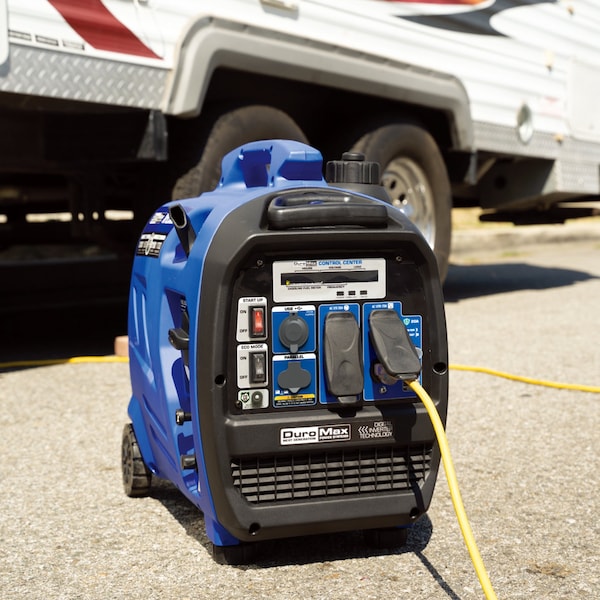 Duromax Portable and Inverter Generator, Gasoline/Liquid Propane, 1,800 W/1,700 W Rated, Recoil Start - XP2300iH