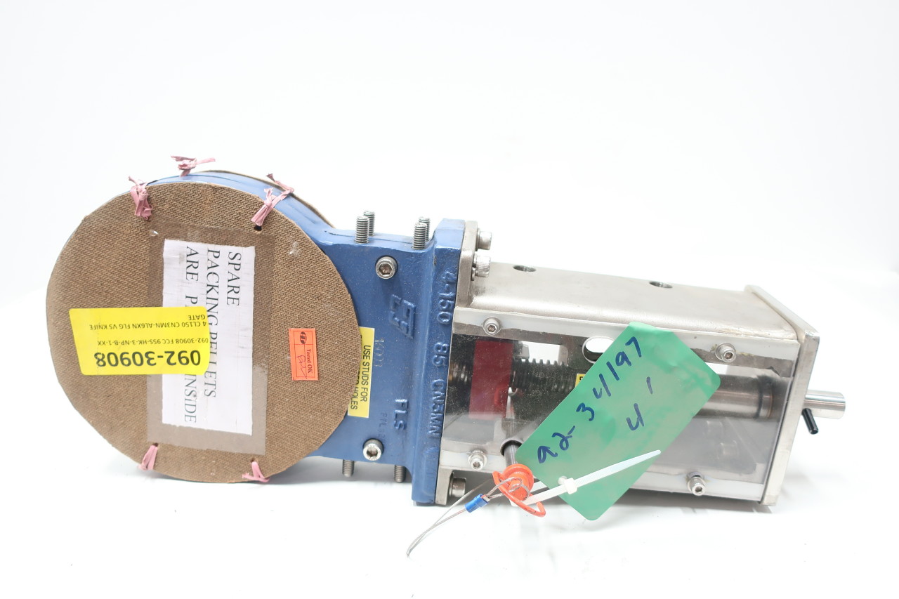 FC FLOW CONTROL 95S-HK-3-NP-B-1-XX LUGGED 150 4IN KNIFE GATE VALVE ...