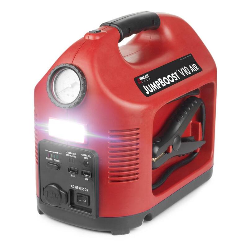 Wagan Tech JumpBoost V10 Air 1200 Peak Amp Jump Starter with 150 PSI Air Compressor - 7556