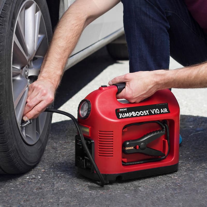 Wagan Tech JumpBoost V10 Air 1200 Peak Amp Jump Starter with 150 PSI Air Compressor - 7556