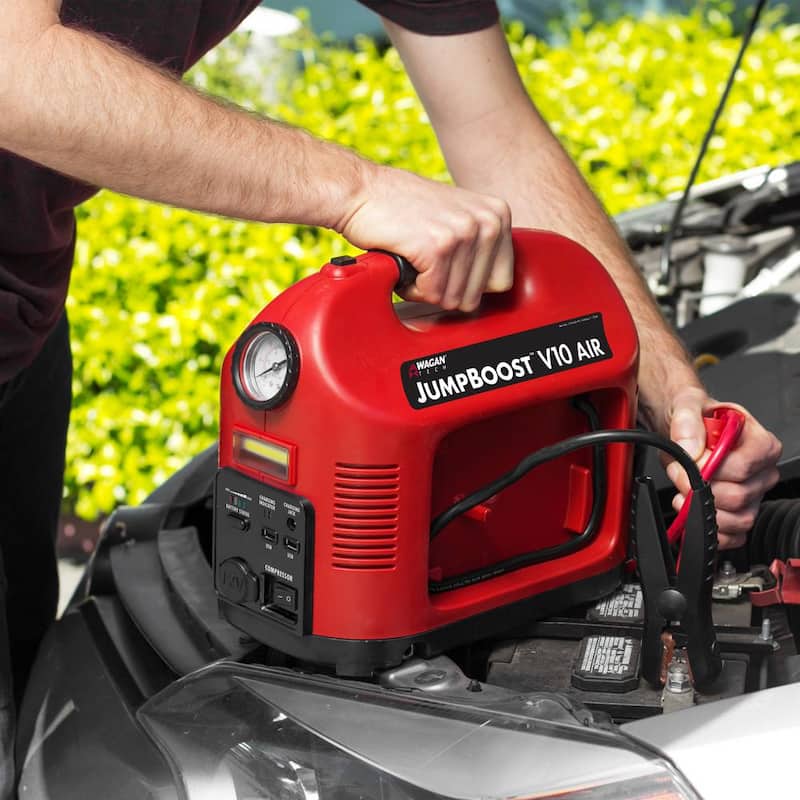Wagan Tech JumpBoost V10 Air 1200 Peak Amp Jump Starter with 150 PSI Air Compressor - 7556