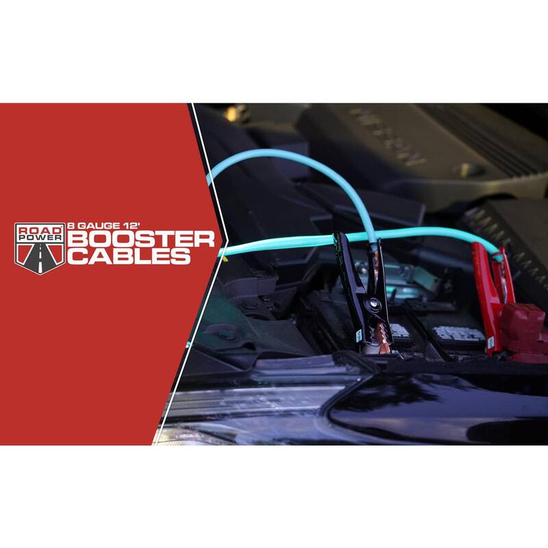 Road Power 12 ft. 8-Gauge 145 Amp Blue Cables - 84696812