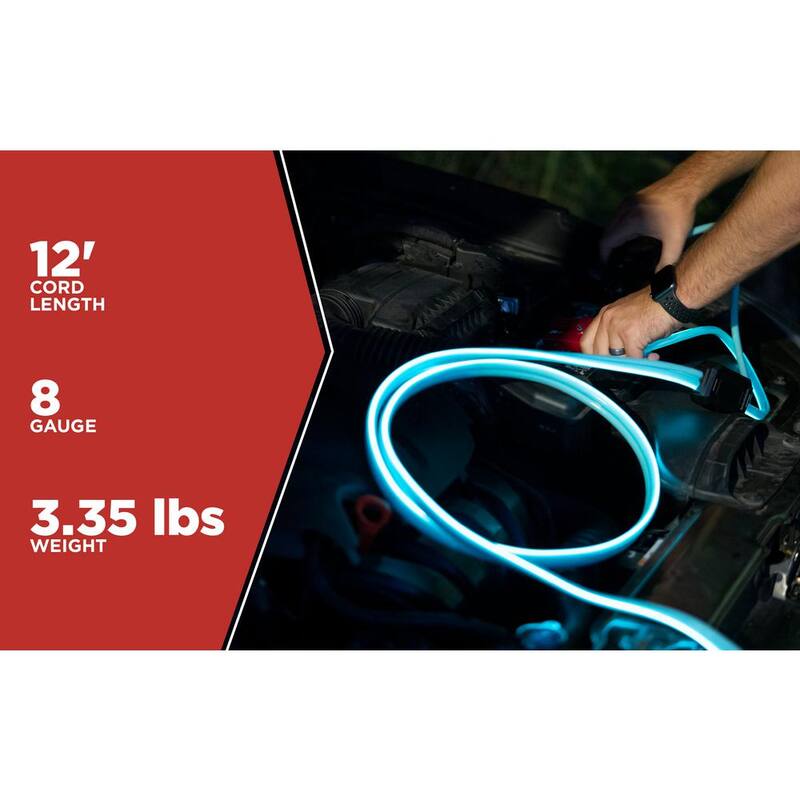 Road Power 12 ft. 8-Gauge 145 Amp Blue Cables - 84696812