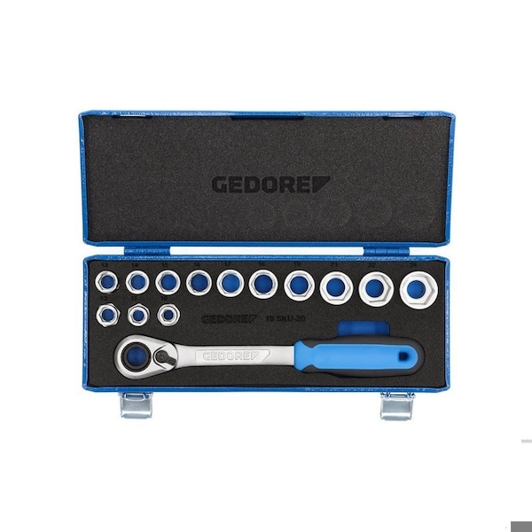 Gedore 1/2" Drive Socket Set - 19 SKU-20