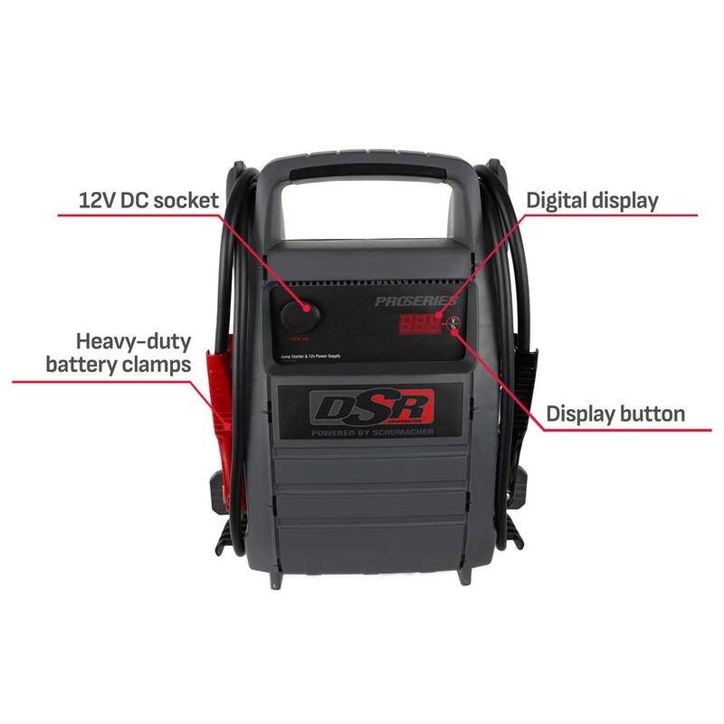 Schumacher Electric DSR Professional Grade Automotive 2000 Peak Amp 12-Volt Jump Starter and Portable Power Station - DSR168