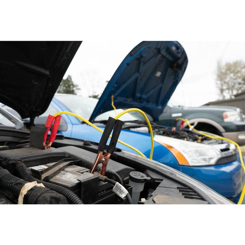Road Power 12 ft. 8-Gauge 200 Amp Yellow Booster Cables - 84458802