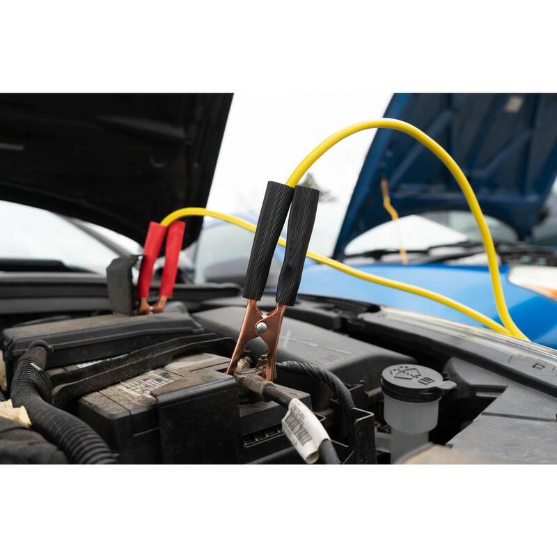 Road Power 12 ft. 8-Gauge 200 Amp Yellow Booster Cables - 84458802