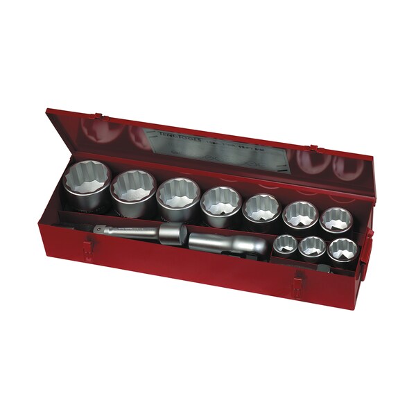 Teng Tools M1115MM - 15 Piece 1" Drive 12 Point Metric Socket Set - M1115MM