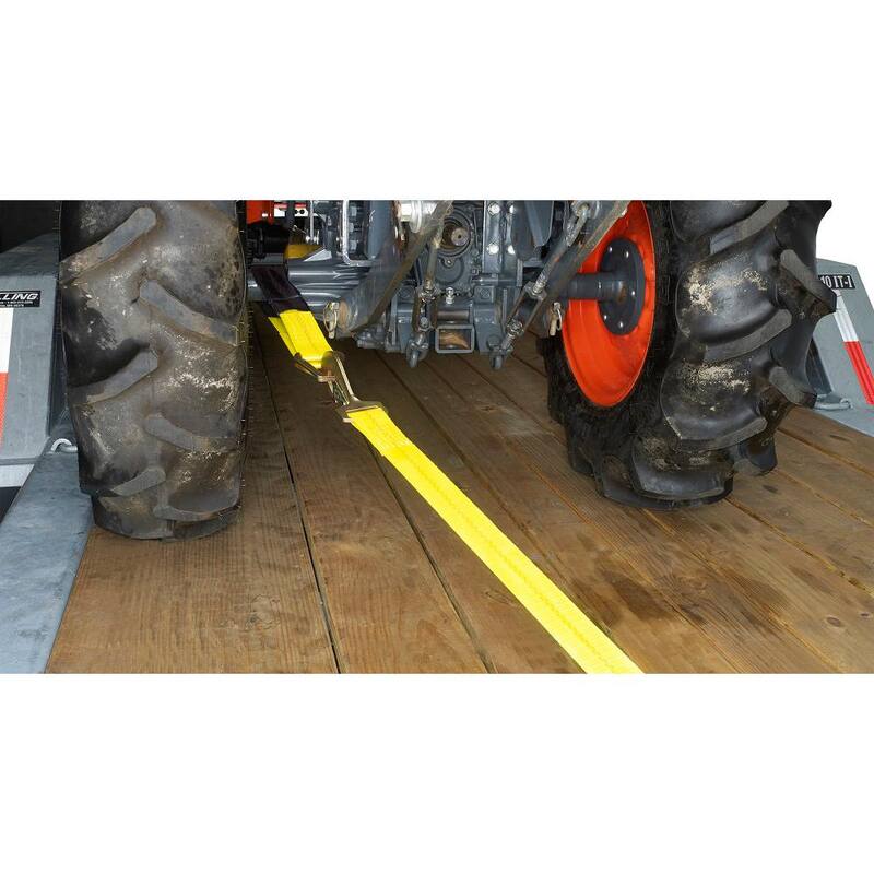 Keeper 2 in. x 36 in. x 3,333 lbs. Keeper Axle Strap with D-Ring and Protective Sleeve Rope - 04228