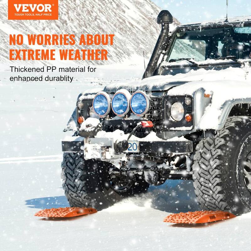 VEVOR 10 T Traction Boards with PP Material Recovery Boards for Off-road Vehicles/Cars/RVs Pair Tire Traction Mat - QCTKBZBS2JZDKR8OUV0