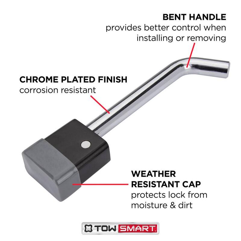 TowSmart 3.5 in. Receiver Lock - Fits 5/8 in. Pin - 1276