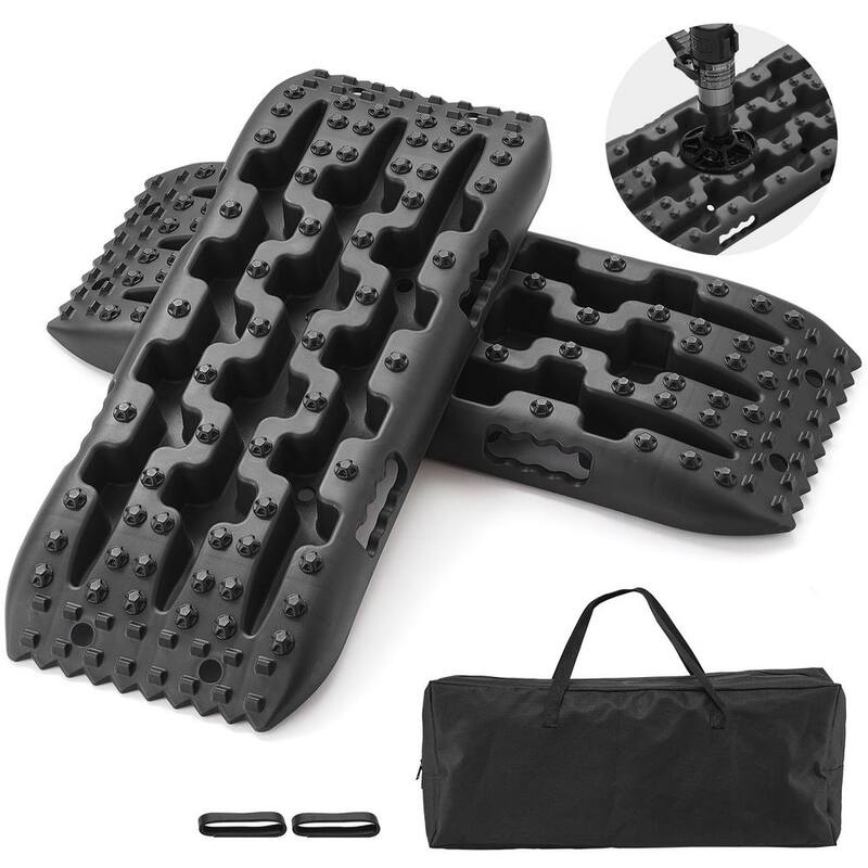 VEVOR 10 TON Traction Boards with PP Material, Recovery Boards for Off-road Vehicles/Cars/Pickups/SUVs/RVs, Pair Tire Mats - QCTKBZBS2JZDELTQAV0
