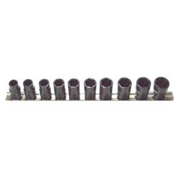 H.B. Products H.B. Products TRTSMS5010B 10 Piece .5 in. Drive Metric Turbo Socket Set - TRTSMS5010B