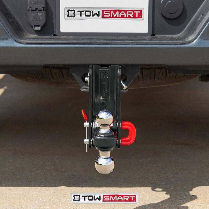 TowSmart Class V, 14,000 lbs. 5-1/2 in. Drop to 5-1/2 in. Rise, Adjustable X-Mount Trailer Hitch Dual Ball Mount - 9455