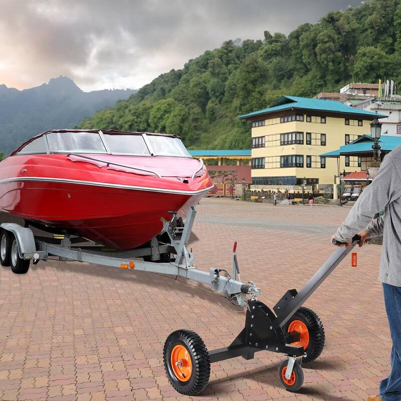 VEVOR Adjustable Trailer Dolly 1500 lbs. Trailer Mover with 23.6 - 35.4 in. Height and 2 in. Ball for Moving Car, RV, Trailer - TYSDQYCB1500325WUV0