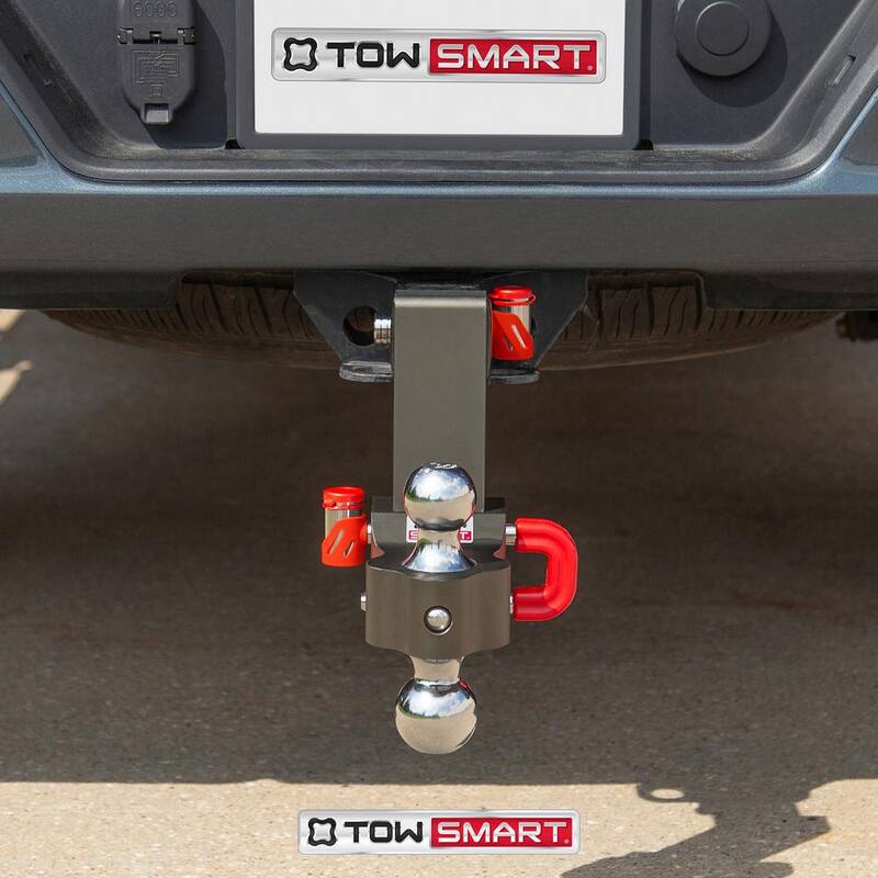 TowSmart Class V, 12,500 lbs. 6 in. Drop to 6 in. Rise, Adjustable Trailer Hitch Dual Ball Mount - 9506