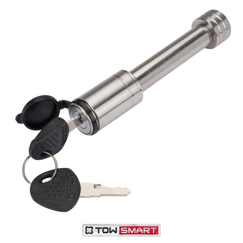 TowSmart 2.75 in. Stainless Barrel Style Receiver Hitch Pin Lock with Sleeve - 734M
