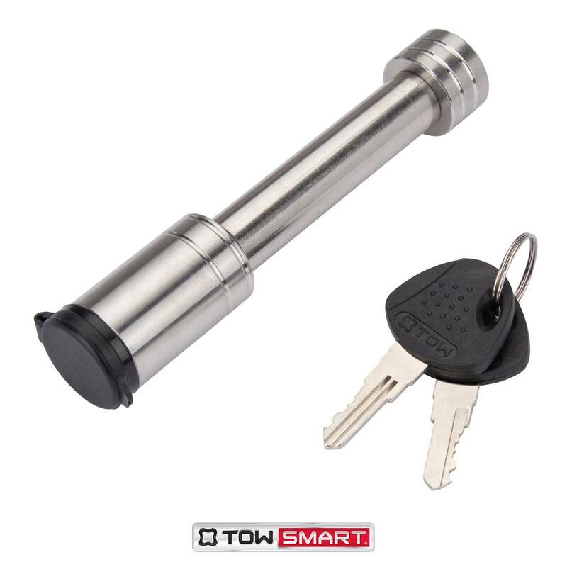 TowSmart 2.75 in. Stainless Barrel Style Receiver Hitch Pin Lock with Sleeve - 734M