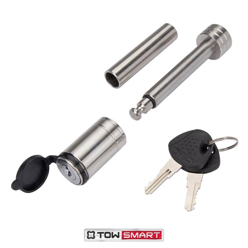 TowSmart 2.75 in. Stainless Barrel Style Receiver Hitch Pin Lock with Sleeve - 734M