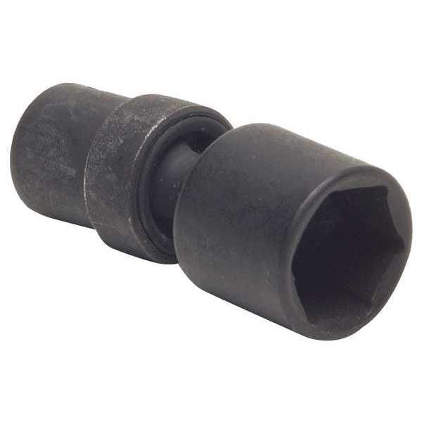Westward 3/8 in Drive Impact Socket 1 in Size 6 pt Deep Depth, Black Oxide - 4LYF4