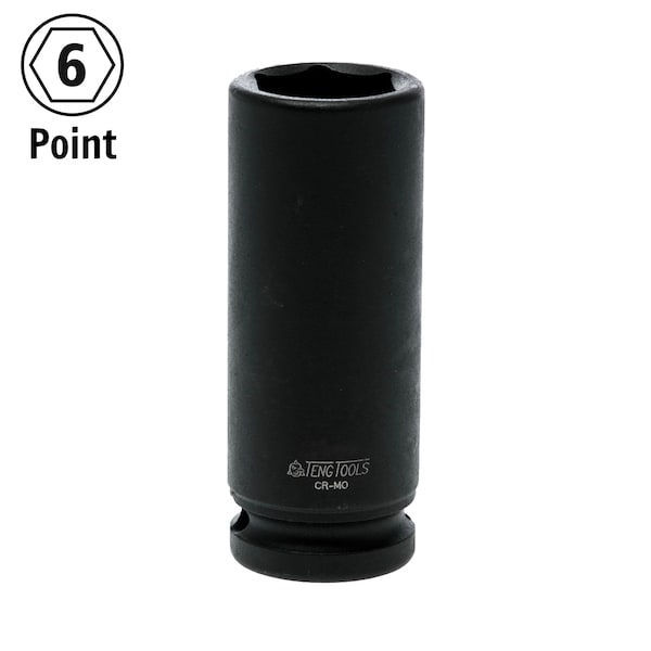 Teng Tools 1/2" Drive 6 Point Deep Metric 30mm Impact Socket - 920630N