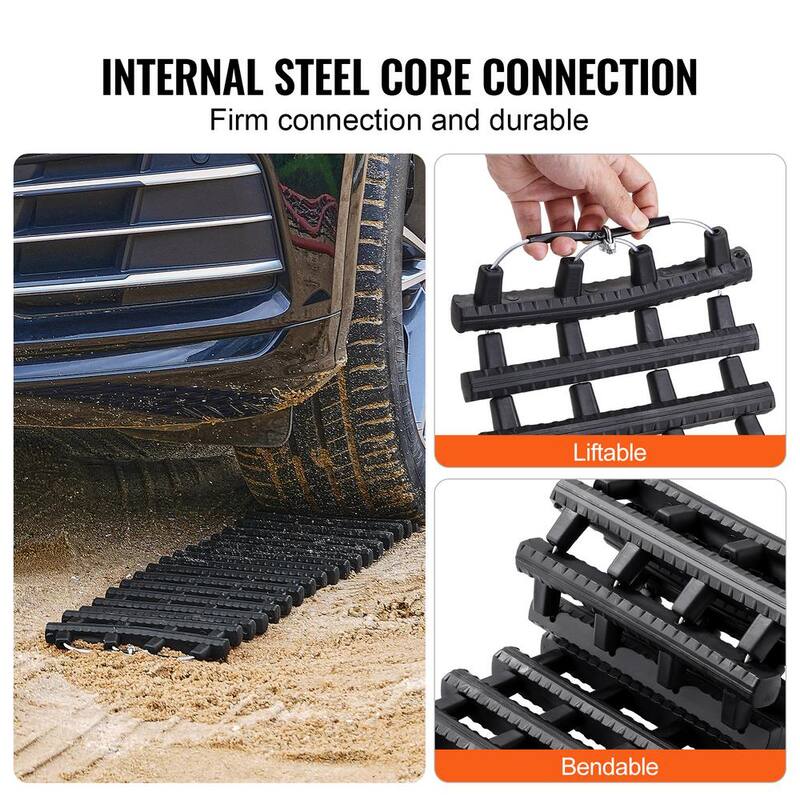 VEVOR 7TON Traction Boards with TPR Material, Recovery Boards for Off-road Vehicles/Cars/Pickups/SUVs/RVs, Pair Tire Mats - QCTKBLDS2JZDPQ3J6V0