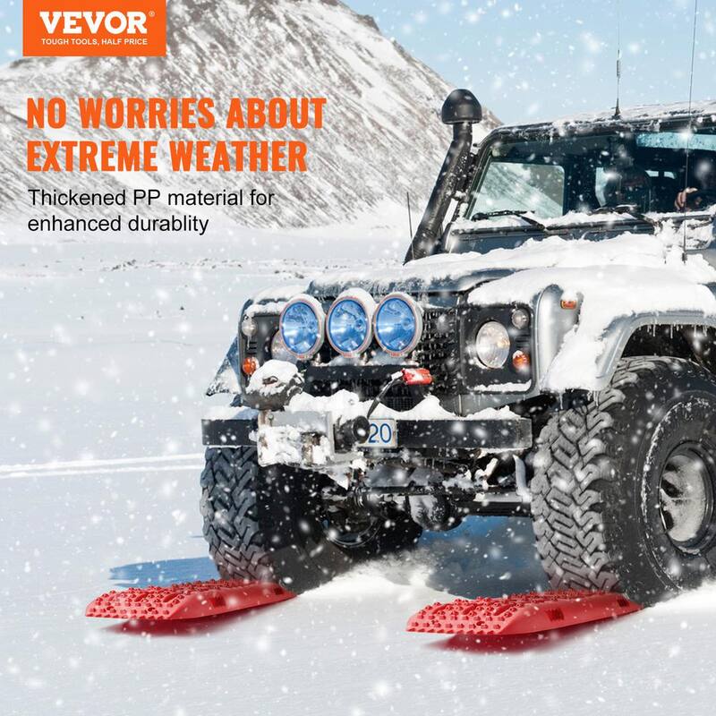 VEVOR 10T Traction Boards with PP Material Recovery Boards for Off-road Vehicles/Cars/Pickups/SUVs/RVs Pair Tire Traction Mats - QCTKBZBS2JZZK3NO1V0